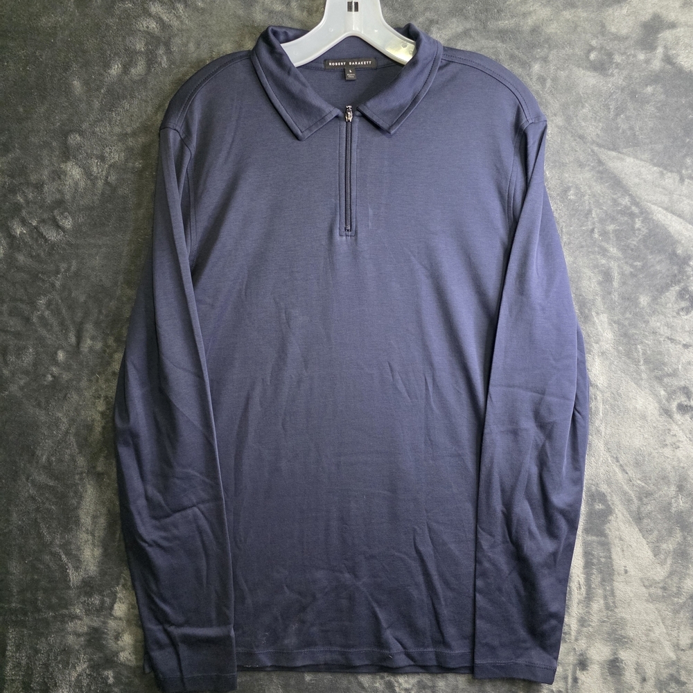 Robert Barakett Men's Navy Long Sleeve Shirt